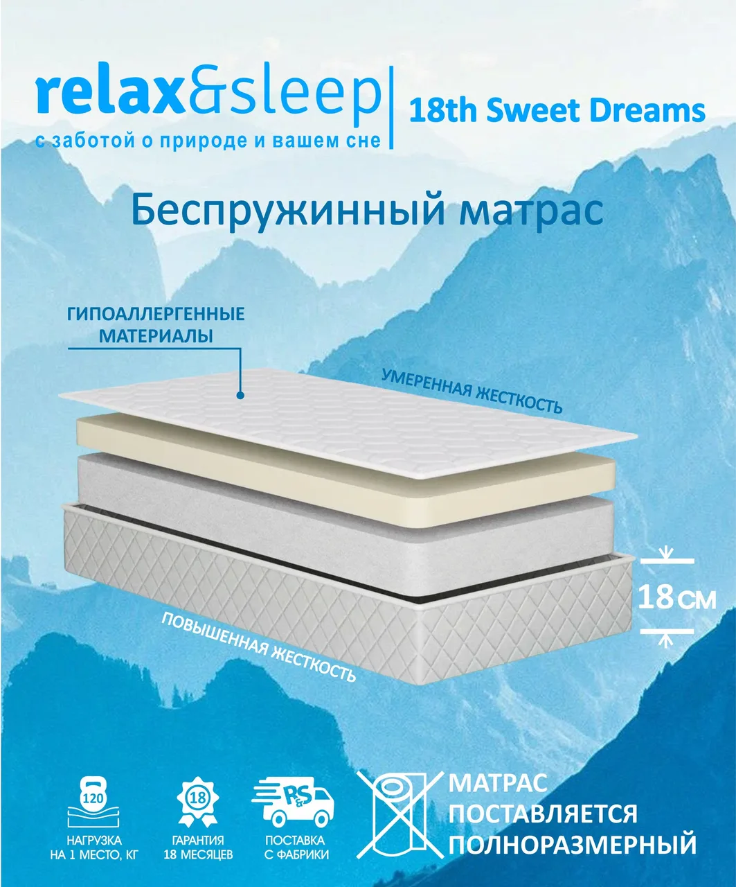Матрас Relax&Sleep 18th Sweet Dreams