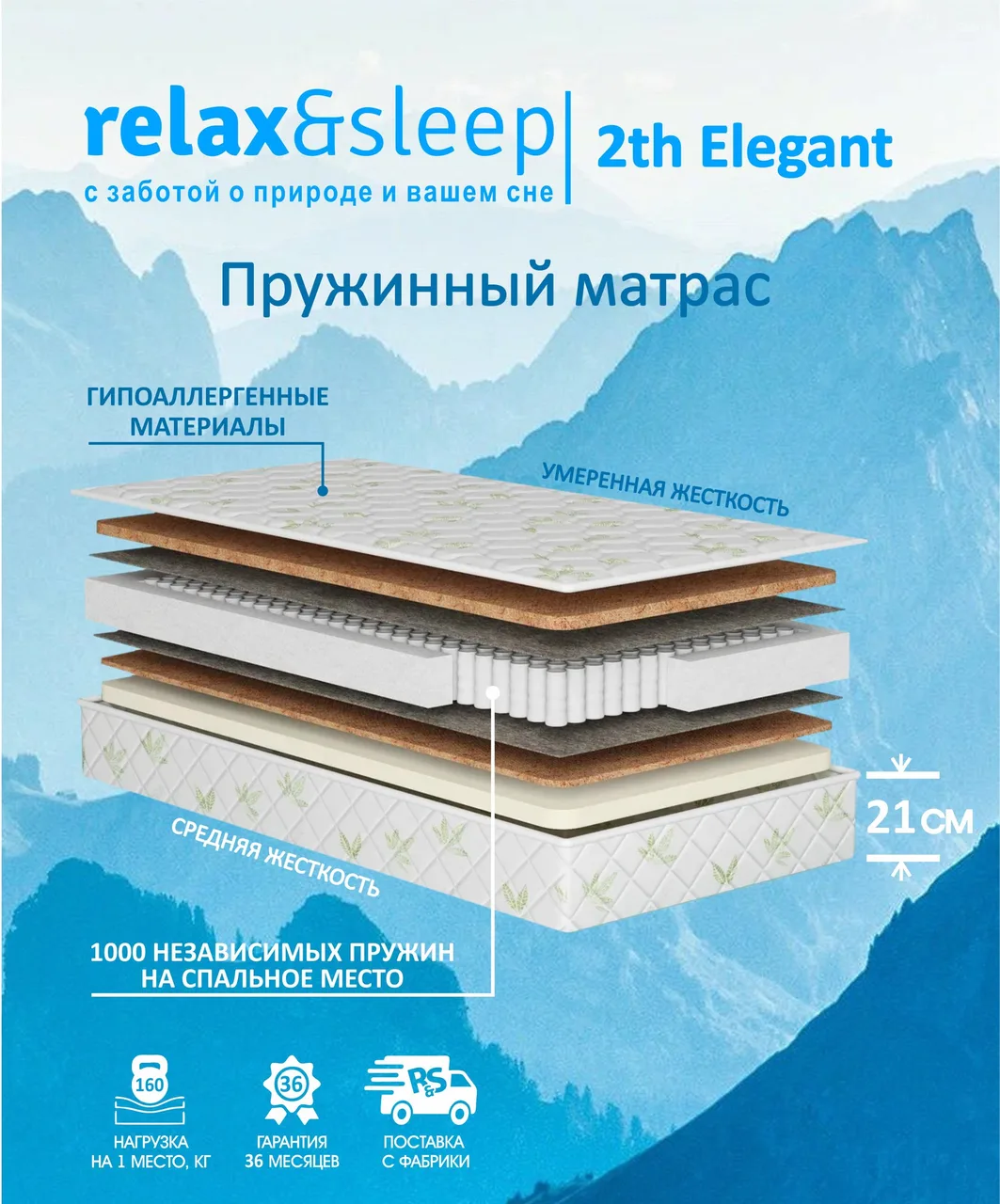 Матрас Relax&Sleep 2th Elegant