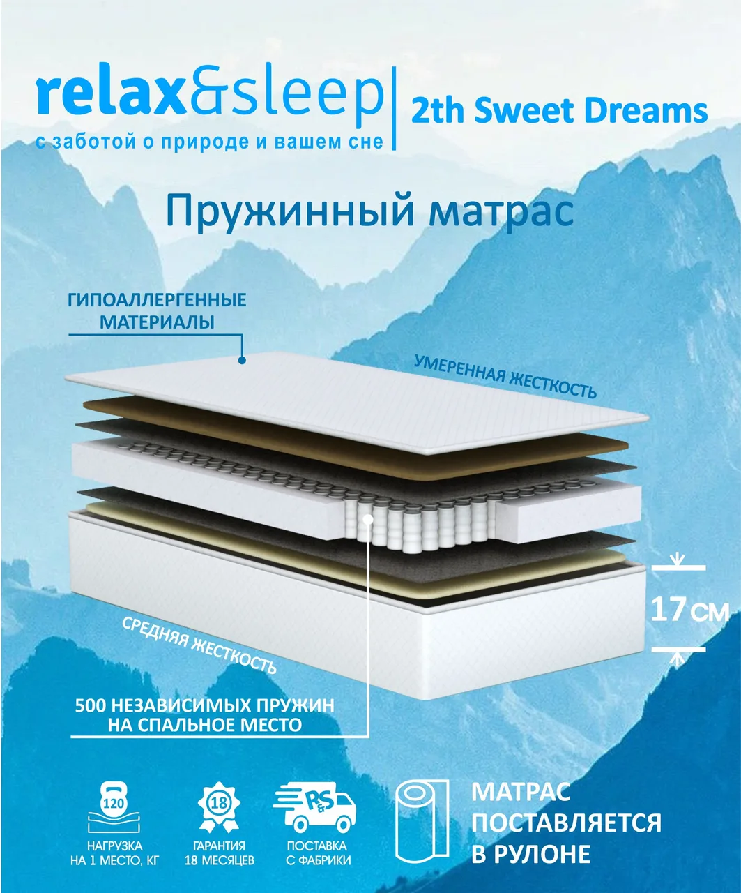 Матрас Relax&Sleep 2th Sweet Dreams
