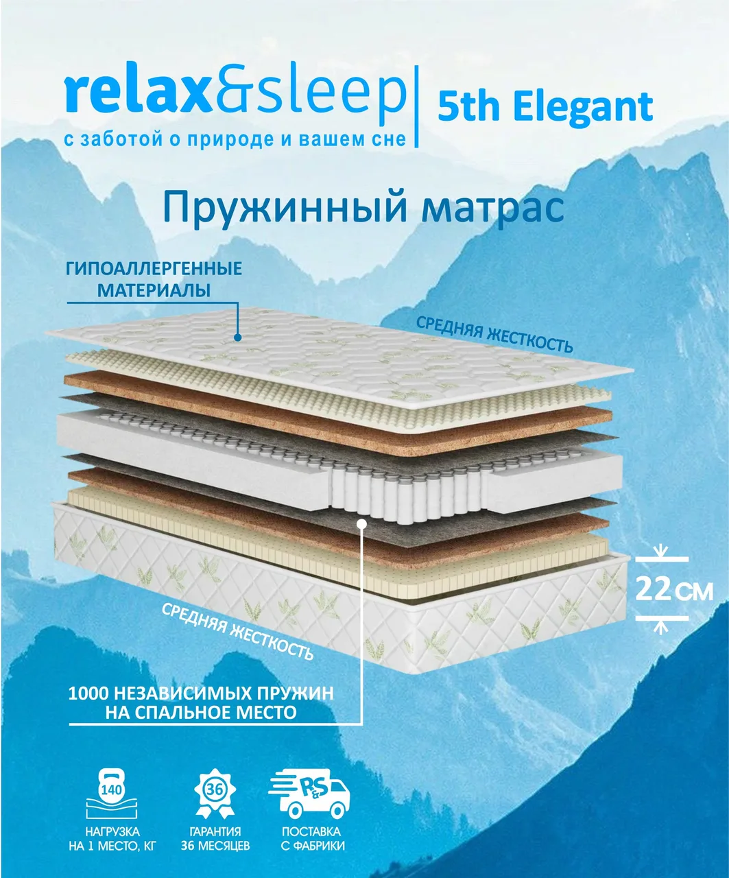 Матрас Relax&Sleep 5th Elegant