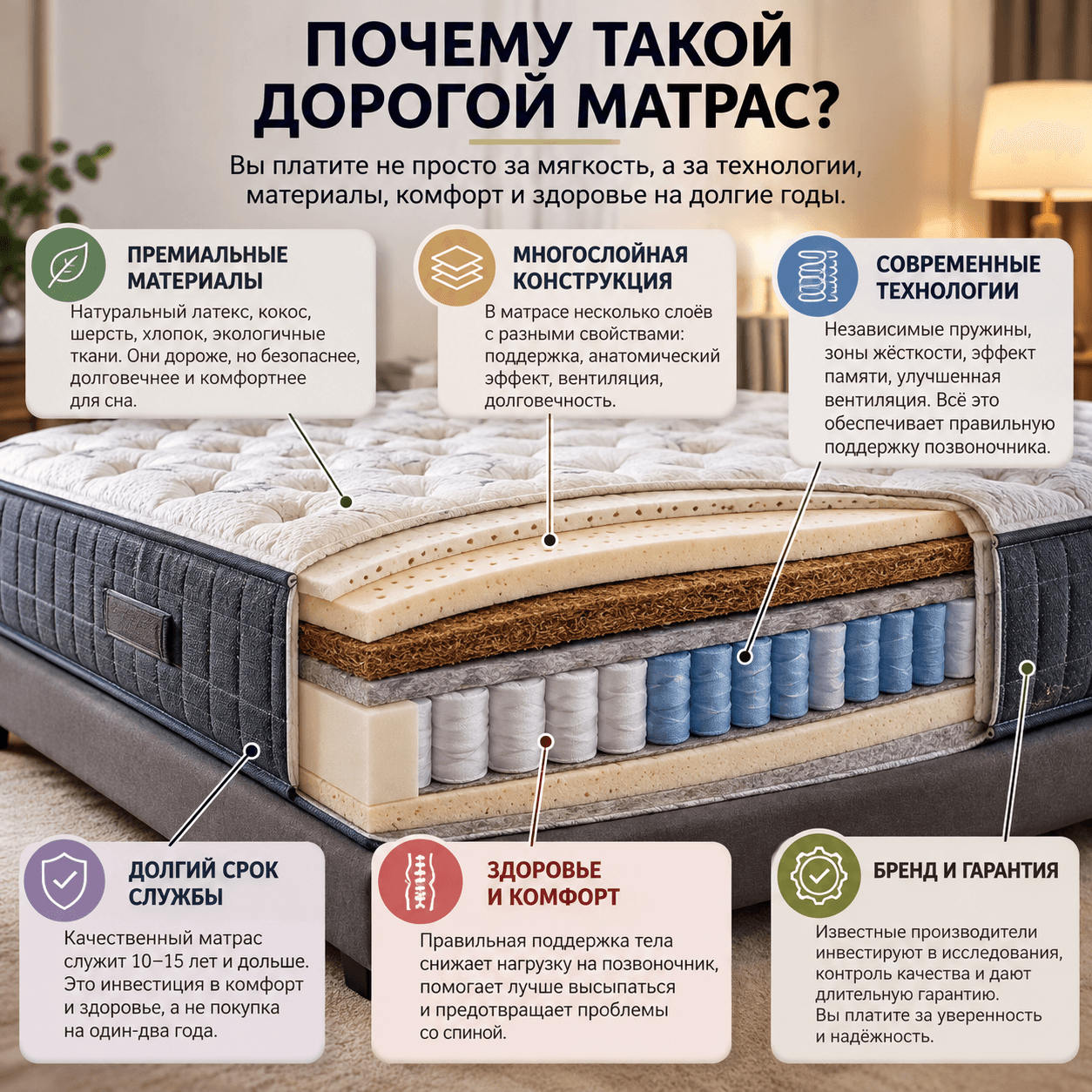 Почему матрас такой дорогой?