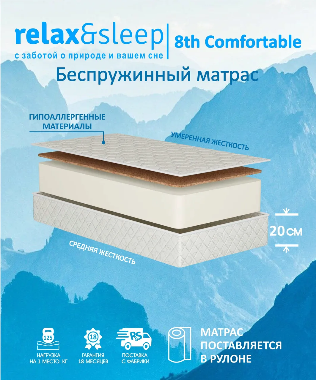 Матрас Relax&Sleep 18th Comfortable