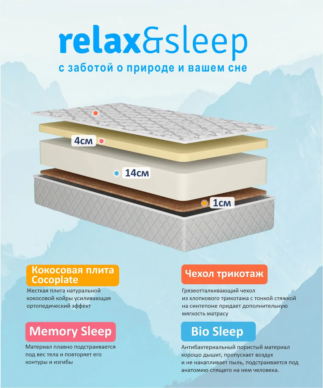 Матрас Relax&Sleep 10th Comfortable