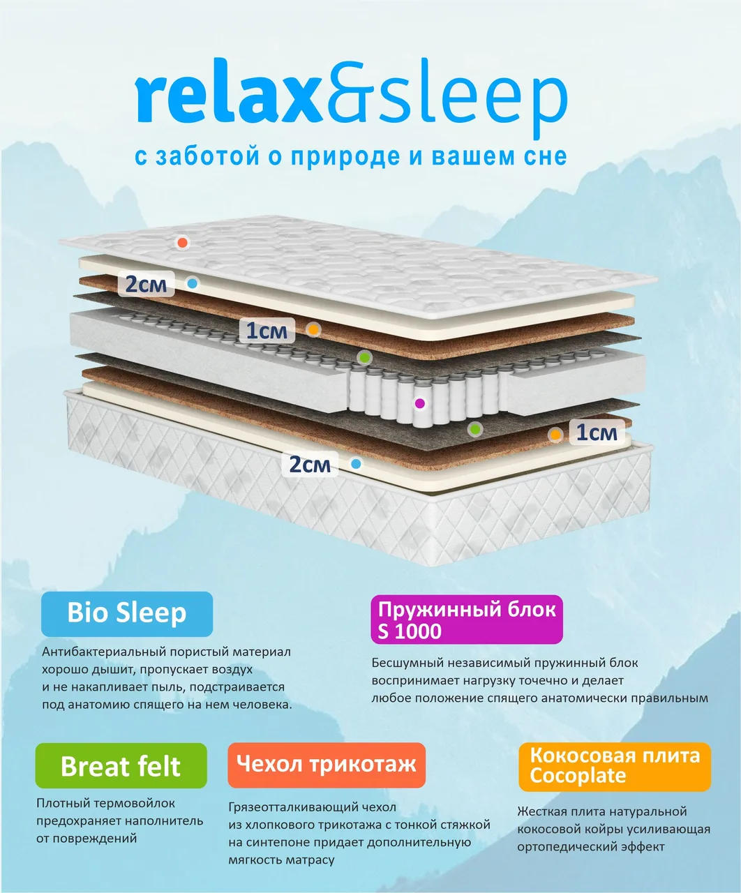 Матрас Relax&Sleep 16th Sweet Dreams