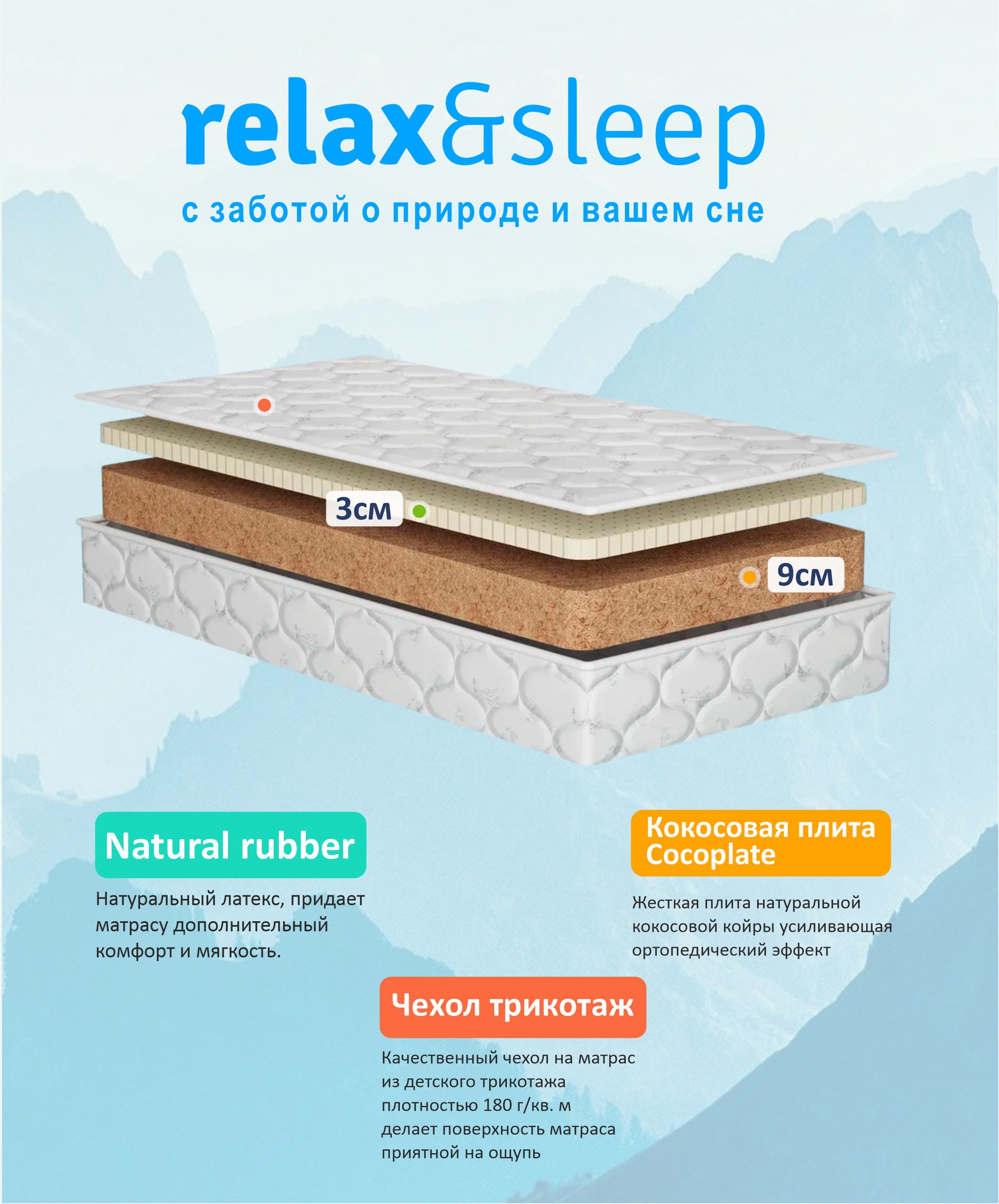 Матрас Relax&Sleep 1th fidget