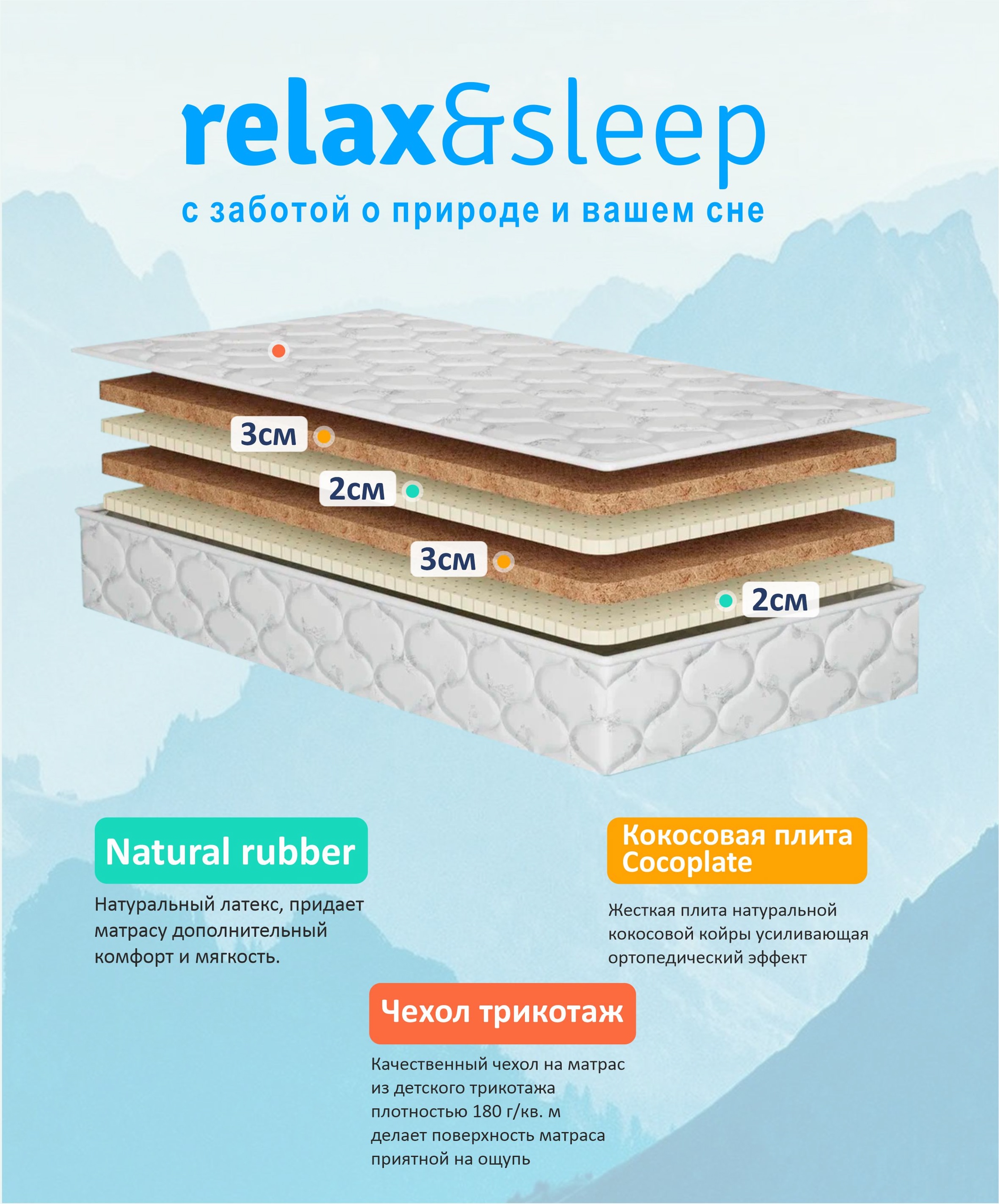 Матрас Relax&Sleep 3th Brand New